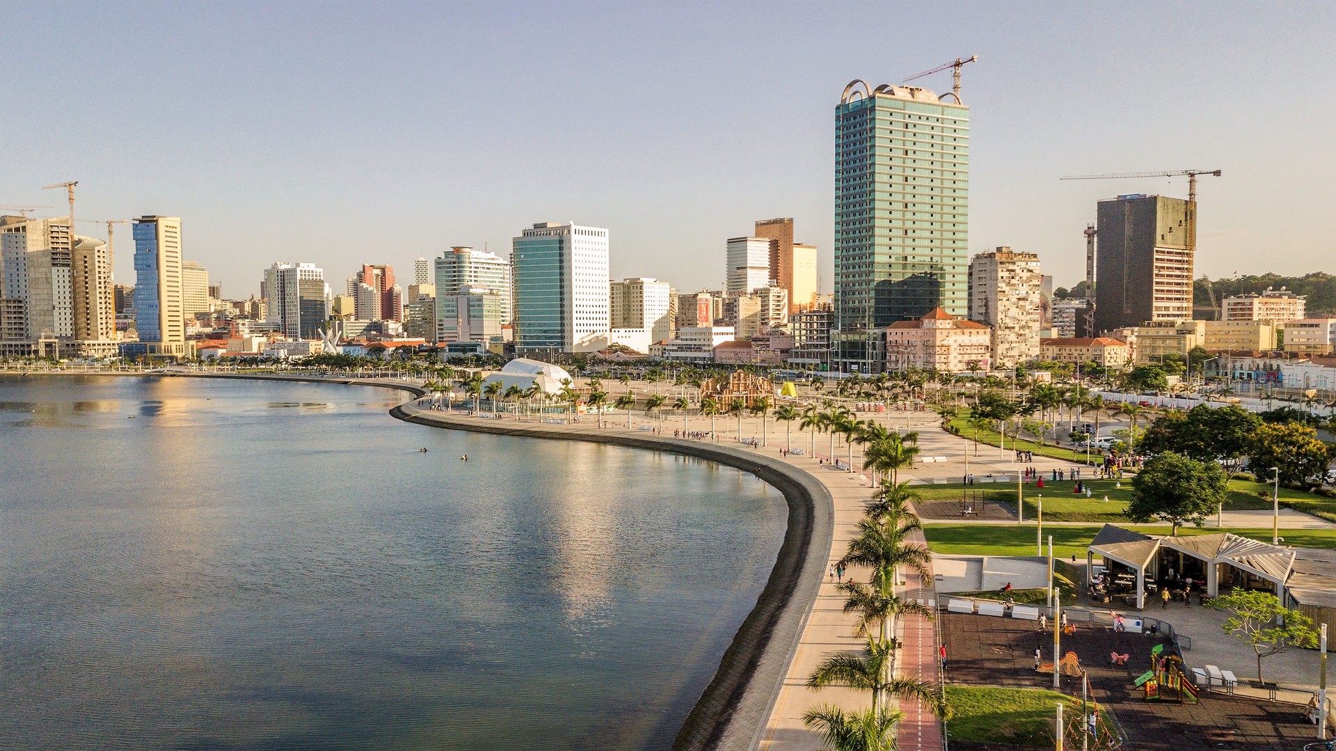 Luanda City Seaside from Sky